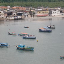 Fisher village opposite of Santos